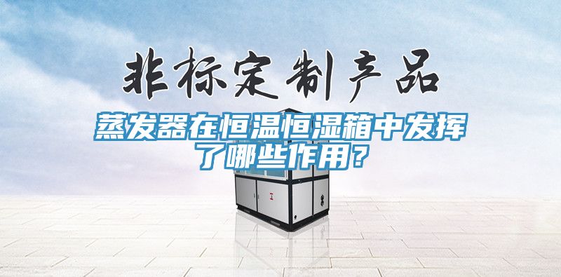 蒸發(fā)器在恒溫恒濕箱中發(fā)揮了哪些作用？