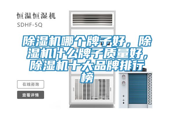 除濕機哪個牌子好，除濕機什么牌子質(zhì)量好，除濕機十大品牌排行榜