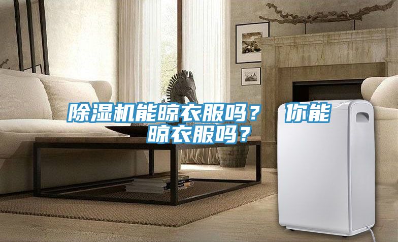 除濕機能晾衣服嗎？ 你能晾衣服嗎？