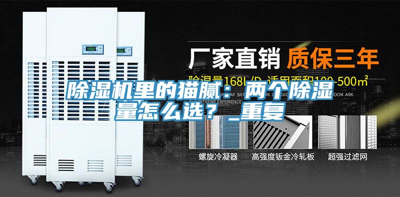 除濕機(jī)里的貓膩：兩個除濕量怎么選？_重復(fù)